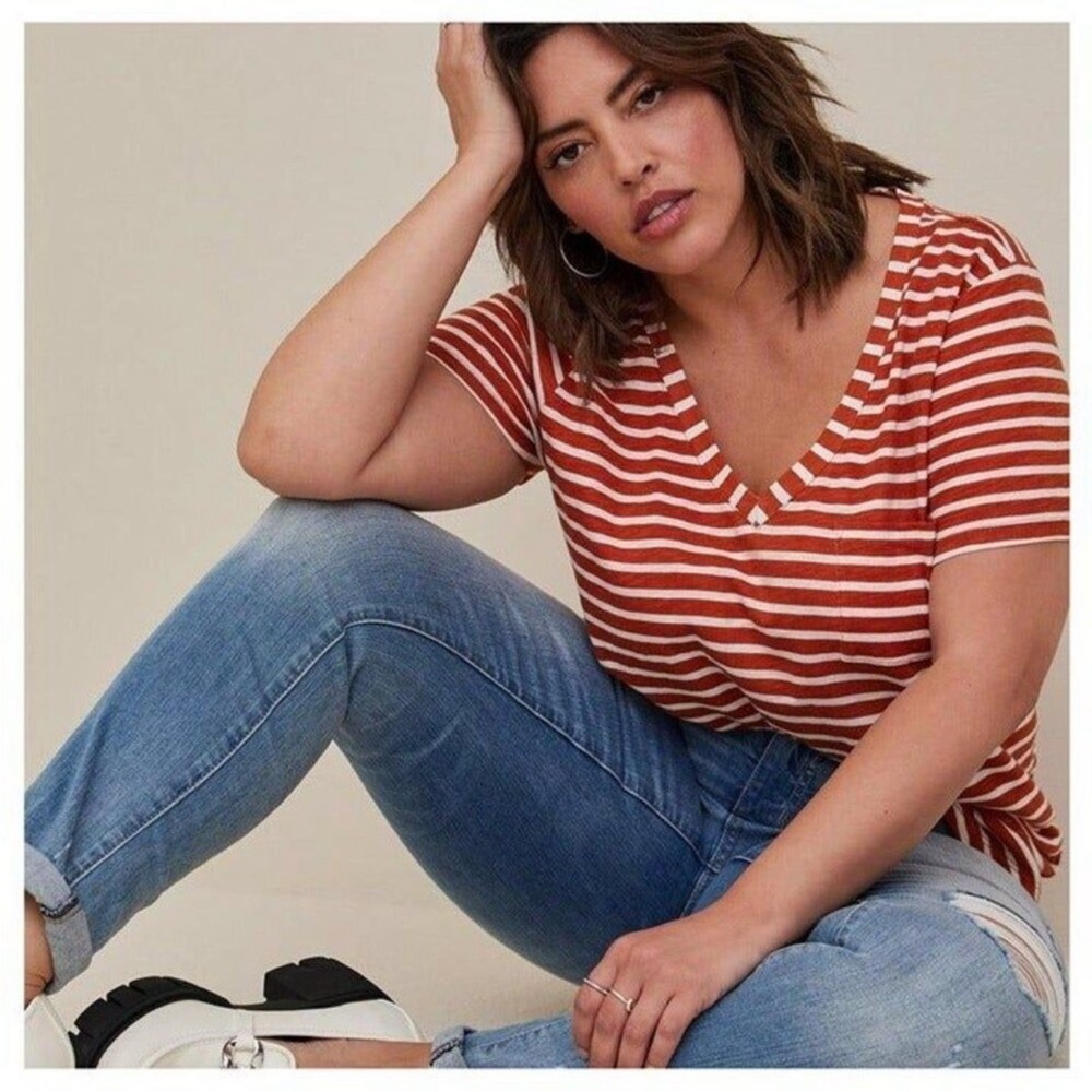 Torrid Classic Heritage Slub Pocket Tee